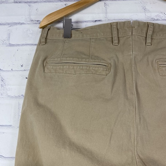 Mott & Bow Pants Men's Size 35 (35x31) Chino Pants Stretch Khaki Straight Leg - Picture 9 of 15